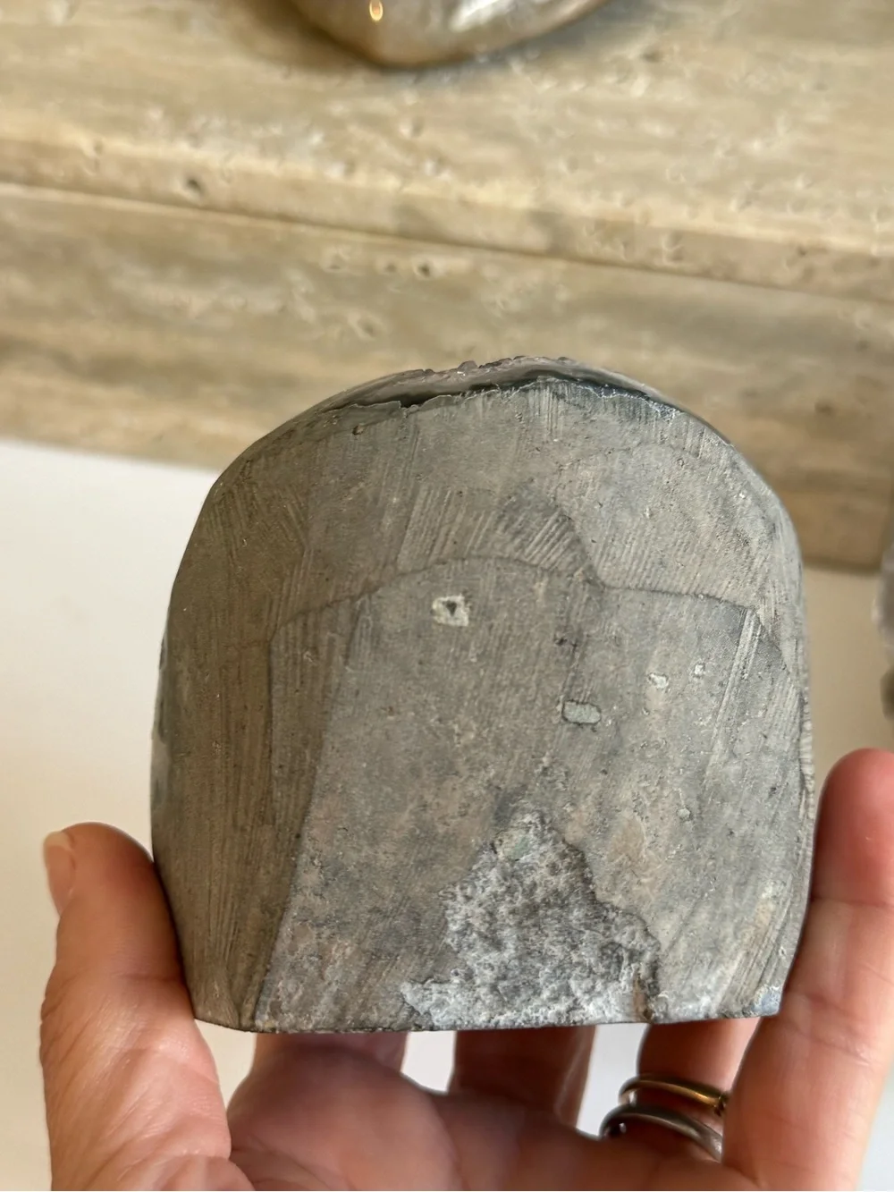 Unique Natural grayish lavender amethyst cut base specimen from Brazil - Picture 6 of 6